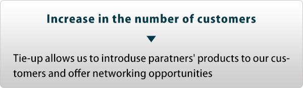 Increase in the number of customers