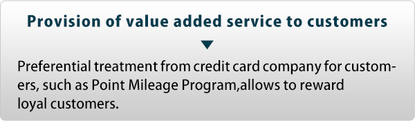 Provision of value added service to customers